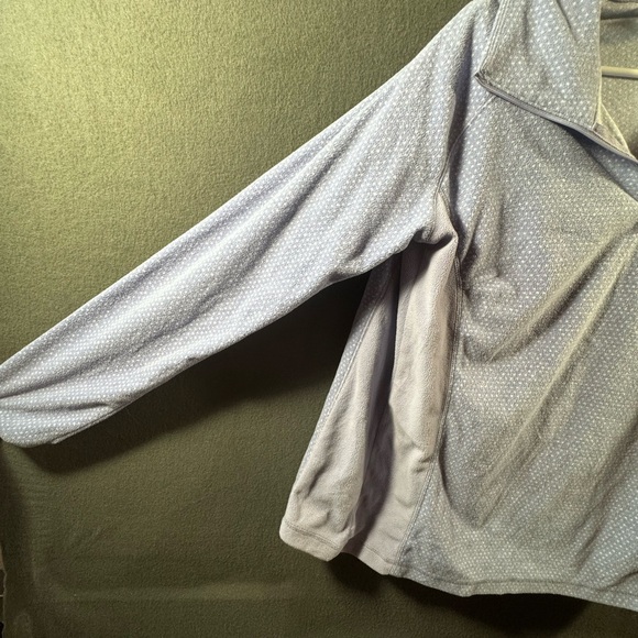 Columbia women sweater xxl purple fleece outdoor hiking camping Pullover 1/4 zip - Picture 5 of 6